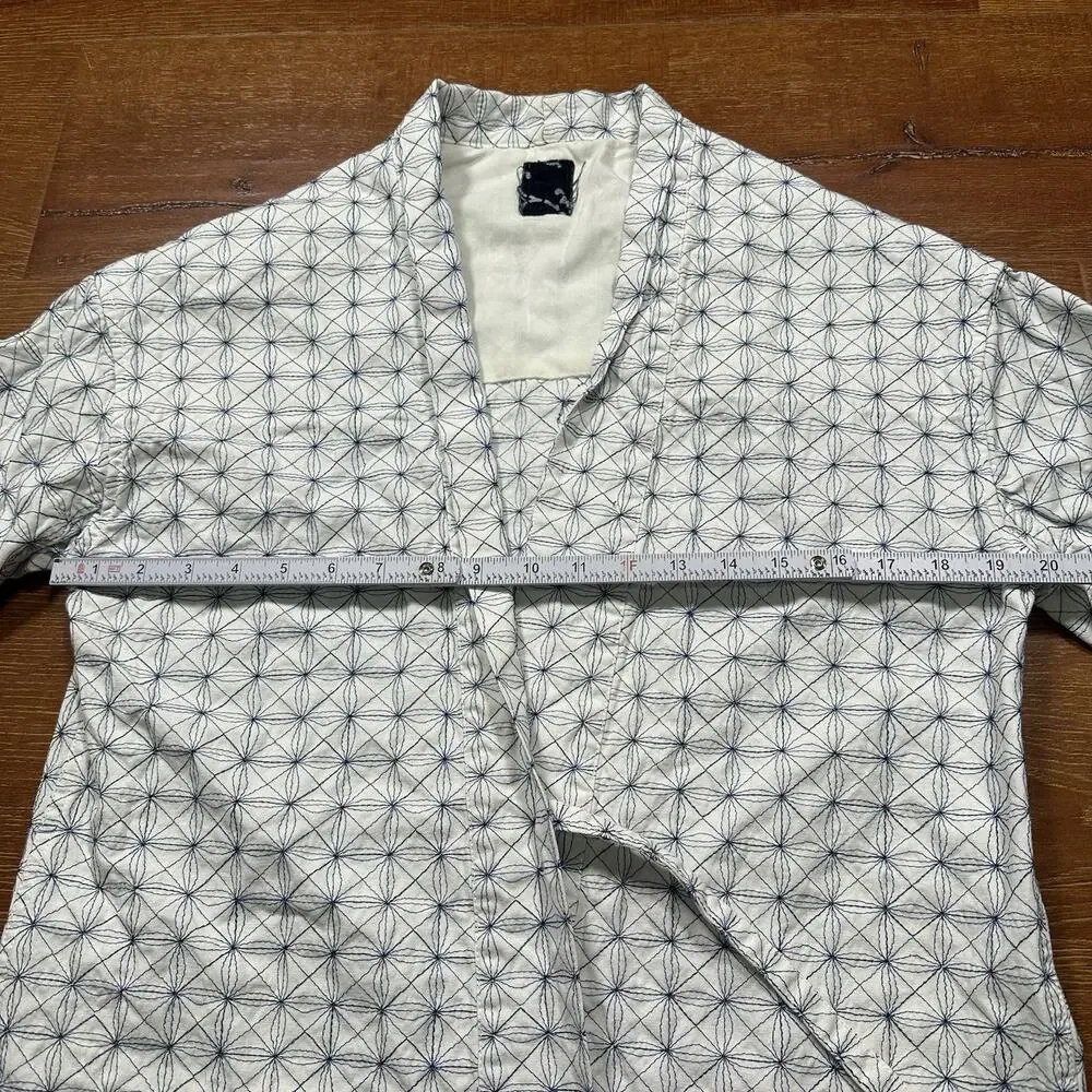 Visvim Japanese Lhamo Kimono Overshirt Jacket Womens 3 L White Embroidered Rare